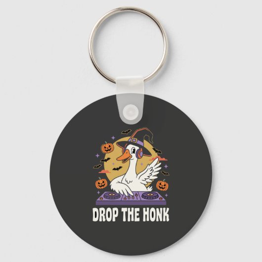 Laat De Toeter Los Halloween DJ Goose Sleutelhanger (Voorkant)