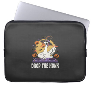 Laat De Toeter Vallen Halloween DJ Gans Laptop Sleeve