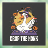 Laat De Toeter Vallen Halloween DJ Gans Raamsticker (Vel 3)