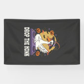 Laat De Toeter Vallen Halloween DJ Gans Spandoek (Horizontaal)