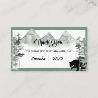 LAAT DE TOEVOEGING BEGINNEN MET BABY SHOWER DANK J INFORMATIEKAARTJE