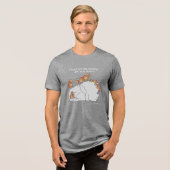 LAAT DE TURKEYS JE NIET DODEN Tri-Blend SHIRT (Voorkant volledig)