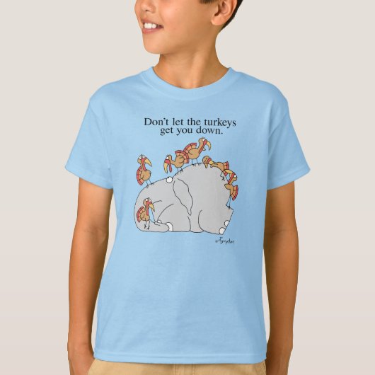 LAAT DE TURKEYS JE NIET LATEN DODEN. T-SHIRT (Voorkant)