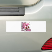Laat de tweede basis van borstkanker niet los bumpersticker (Op auto)