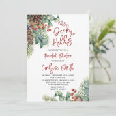 Laat de Uitnodiging van de Bridal van de Koeienbor (Staand voorkant)