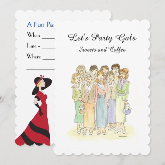 Laat de Uitnodiging van de Partij Gals (Voorkant / Achterkant)