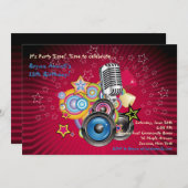 Laat de Uitnodiging van het Muziek spelen (Voorkant / Achterkant)