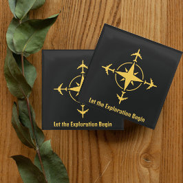 Laat de verkenning beginnen, Cool Aviation Custom Glazen Onderzetter