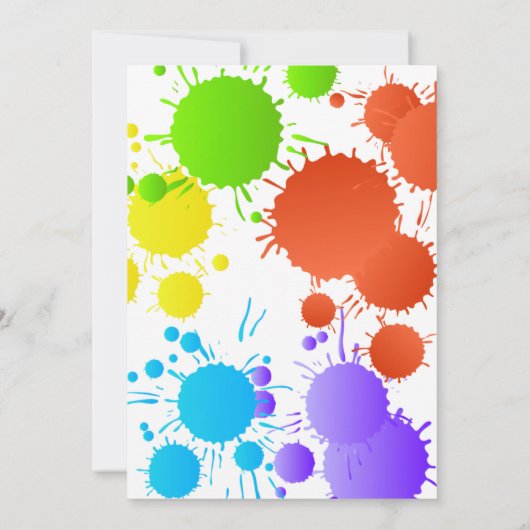 Laat de Verschillende Uitnodiging van de Dag van d (Achterkant)