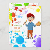 Laat de Verschillende Uitnodiging van de Dag van d (Voorkant / Achterkant)