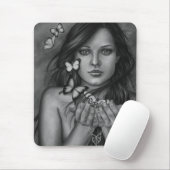 Laat de vlinder Mousepad los Muismat (Met muis)