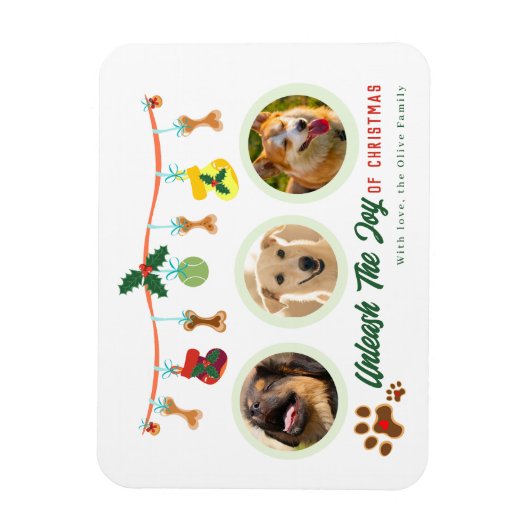 Laat de vreugde van Kerstmis los Magneet (Verticaal)