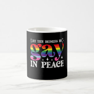 Laat de vrienden homoseksueel zijn in vrede LGBTQ  Koffiemok