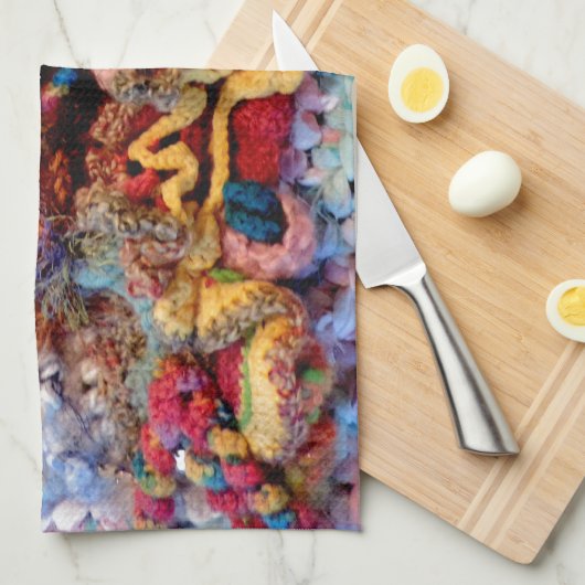 Laat de Vrije Foto van het Ontwerp van het Gehaakt Theedoek (Quarter Fold)