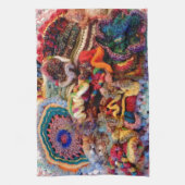 Laat de Vrije Foto van het Ontwerp van het Gehaakt Theedoek (Verticaal)