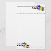 Laat de Vrijheid briefpapier zijn, pas aan (Voorkant / Achterkant)