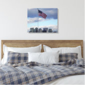 LAAT DE VRIJHEID Klinken OMWILLE Canvas Afdruk (Insitu (Slaapkamer))