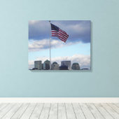 LAAT DE VRIJHEID Klinken OMWILLE Canvas Afdruk (Insitu (Houten vloer))