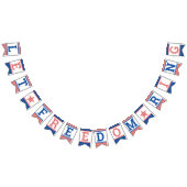 Laat de vrijheid luiden 4 juli Rood Wit Blauw Vlaggetjes (Alle)