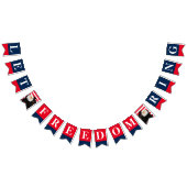 Laat de Vrijheid Ring Bald Eagle Amerikaanse Onafh Vlaggetjes (Alle)