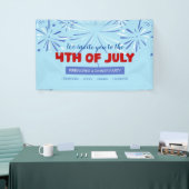 Laat de vrijheid schitteren! -4Th Of July Spandoek (Beurs)