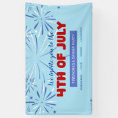 Laat de vrijheid schitteren! -4Th Of July Spandoek (Verticaal)