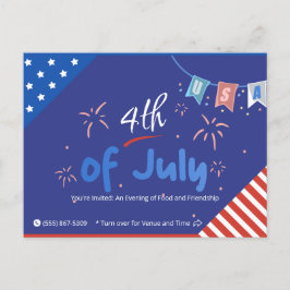 Laat de vrijheid schitteren! uitnodiging briefkaart