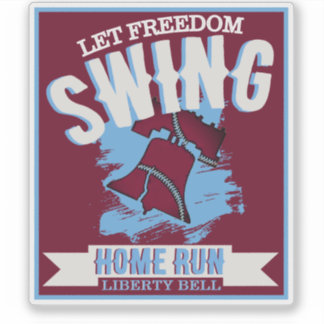 LAAT DE VRIJHEID ZWAAIEN STICKER