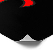 Laat de waanzin beginnen, basketbal in vlammen poster (Hoek)