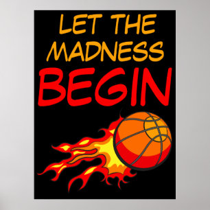 Laat de Waanzin Beginnen, Basketbal in Vlammen Poster