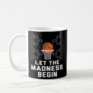 Laat de waanzin beginnen - basketbalbeugel koffiemok