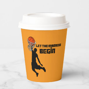 Laat de waanzin beginnen March Madness Party Papieren Bekers
