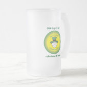 Laat de wereld groen worden matglas bierpul (Voorkant rechts)