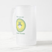 Laat de wereld groen worden matglas bierpul (Voorkant links)