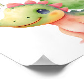 Laat de wereld je gebrul horen! Mooie waterverf Di Poster (Hoek)