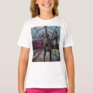 Laat de wereld je niet vertellen wie je moet zijn t-shirt