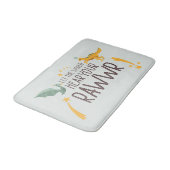 Laat de wereld je rug horen badmat (Gekanteld)