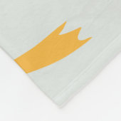 Laat de wereld je rug horen fleece deken (Hoek)