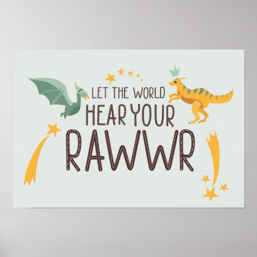 Laat de wereld je rug horen poster (Voorkant)