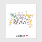 Laat de wereld je rug horen sticker (Vel)