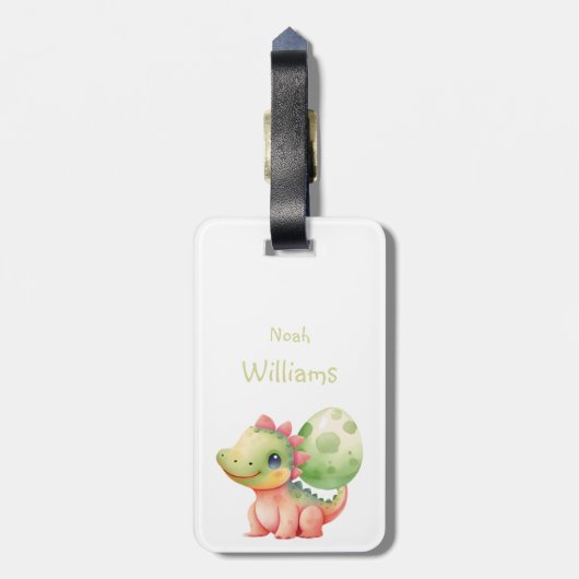 Laat de wereld jouw geraas horen! Schattigee Water Bagagelabel (Achterkant verticaal)