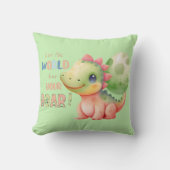 Laat de wereld jouw geraas horen! Schattigee Water Kussen (Voorkant)