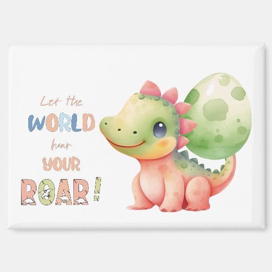 Laat de wereld jouw geraas horen! Schattigee Water Magneet (Voorkant)