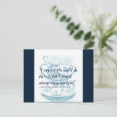 Laat de wereld naar de hel gaan... briefkaart (Staand voorkant)