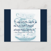 Laat de wereld naar de hel gaan... briefkaart (Voorkant)