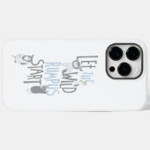 Laat de wilde braspartij beginnen - Blauw Case-Mate iPhone Case (Achterkant (horizontaal))