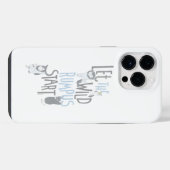 Laat de wilde braspartij beginnen - Blauw iPhone Hoesje (Achterkant horizontaal)