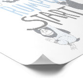 Laat de wilde braspartij beginnen - Blauw Poster (Hoek)
