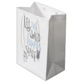 Laat de wilde roes beginnen - Blauw Medium Cadeauzakje (Achterkant Gekanteld)