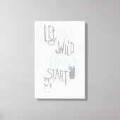 Laat de Wilde Rumpus beginnen - Blauw Canvas Afdruk (Voorkant)